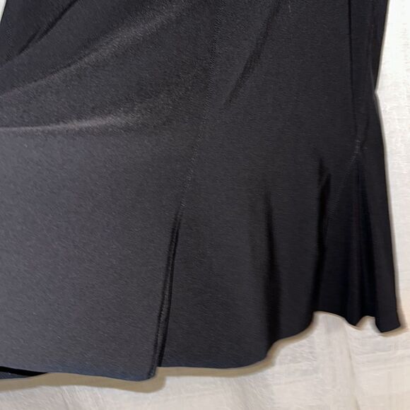 blue illusion XL Pull On Black Stretch Midi A Line Full Skirt - Picture 7 of 12